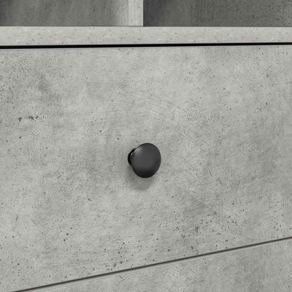 vidaXL Desk with Drawer with Shelf with Storage 2 pcs Concrete Grey