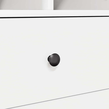 vidaXL Desk with Drawer with Shelf with Storage 2 pcs White