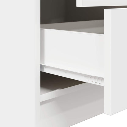 vidaXL Desk with Drawer with Shelf with Storage 2 pcs White