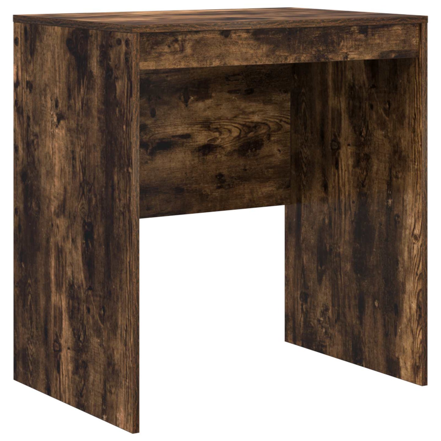 vidaXL Desk with Drawer with Shelf with Storage 2 pcs Smoked Oak