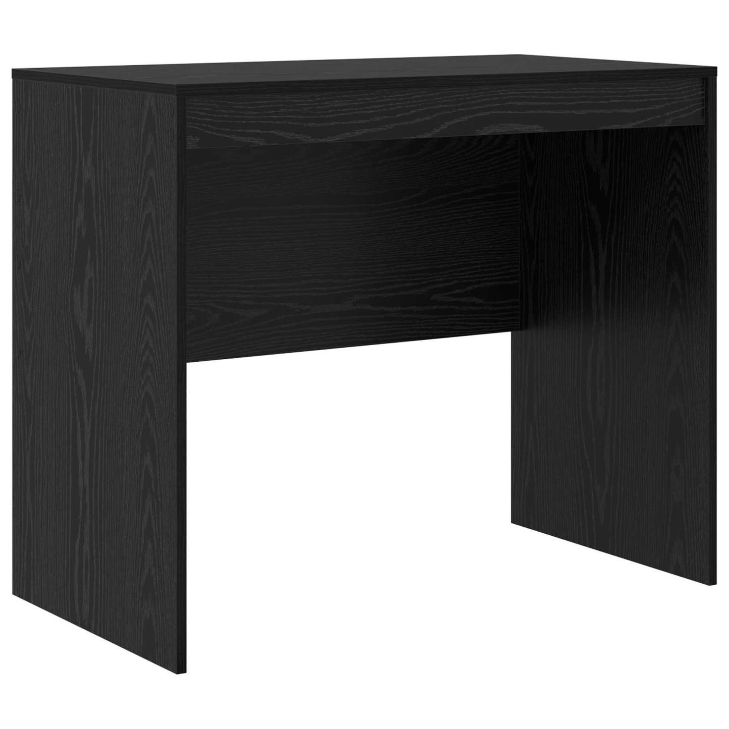 vidaXL Desk with Drawer with Shelf with Storage 2 pcs Black Oak