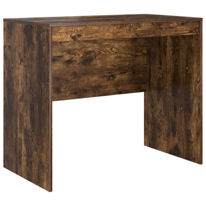 vidaXL Desk with Drawer with Shelf with Storage 2 pcs Smoked Oak