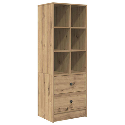 vidaXL Desk with Drawer with Shelf with Storage 2 pcs Artisan Oak