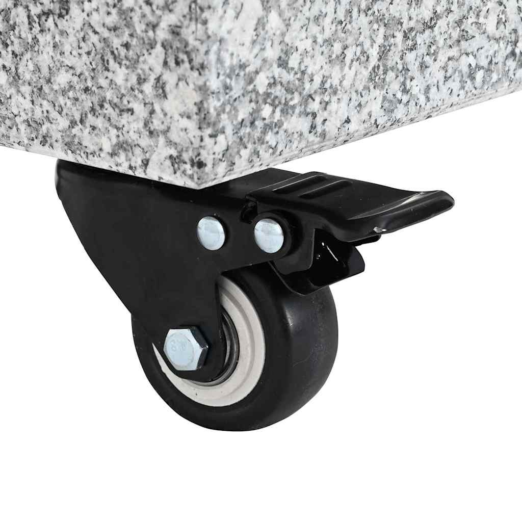 vidaXL Parasol Base 30kg Gery Granite Square