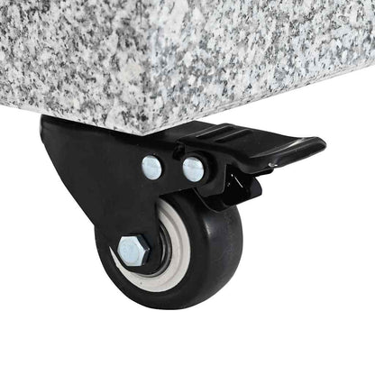 vidaXL Parasol Base 30kg Gery Granite Square