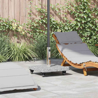 vidaXL Parasol Base 30kg Gery Granite Square