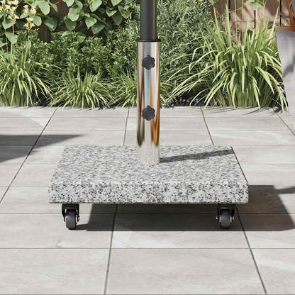 vidaXL Parasol Base 30kg Gery Granite Square