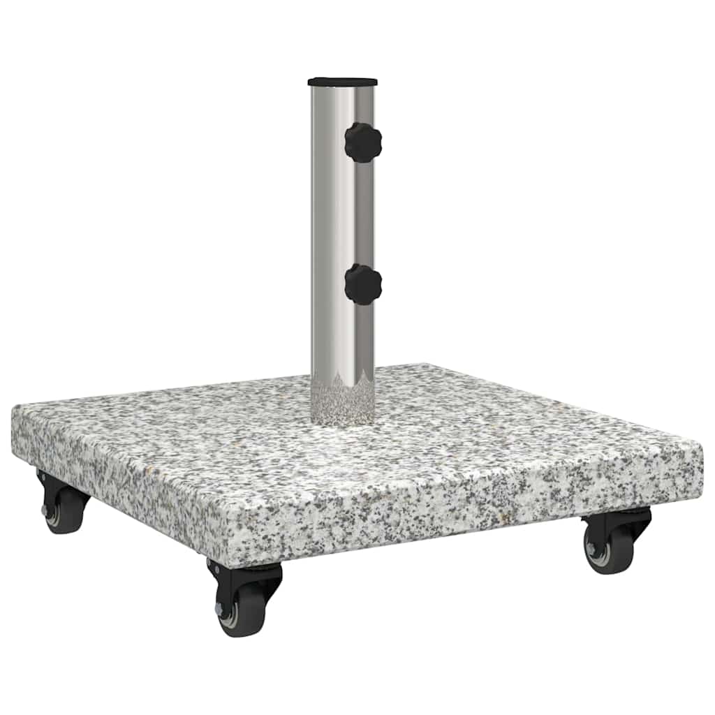 vidaXL Parasol Base 30kg Gery Granite Square