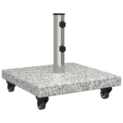 vidaXL Parasol Base 30kg Gery Granite Square