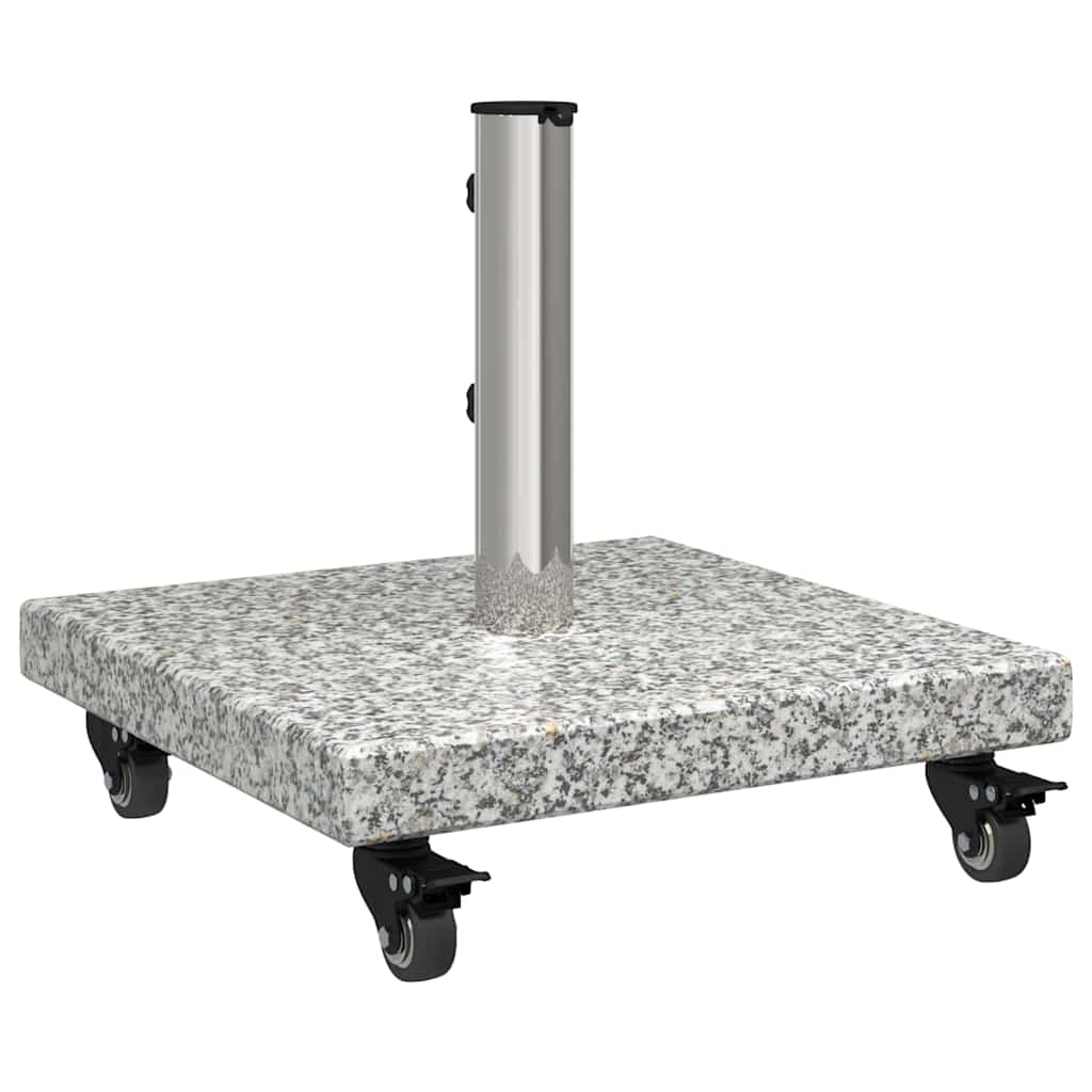 vidaXL Parasol Base 30kg Gery Granite Square