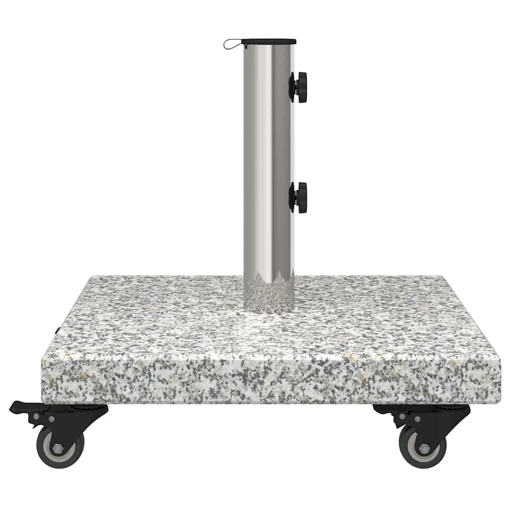 vidaXL Parasol Base 30kg Gery Granite Square