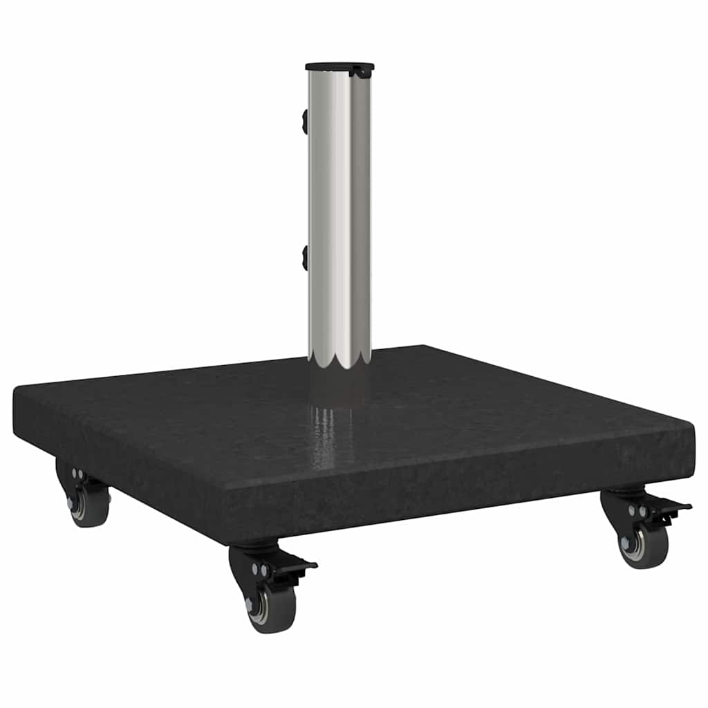 vidaXL Parasol Base 30kg Black Granite Square