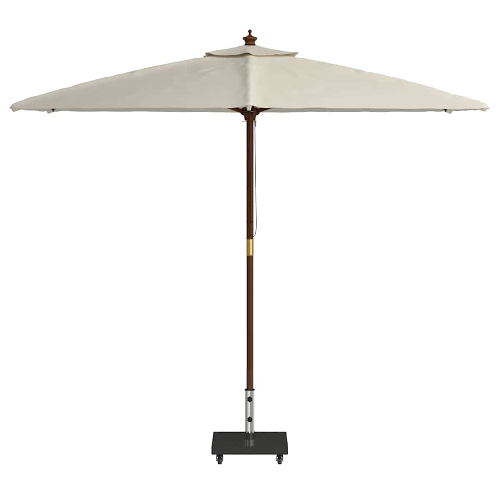 vidaXL Parasol Base 30kg Black Granite Square