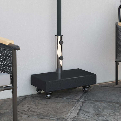 vidaXL Parasol Base Black 45 x 25 x 45 cm Granite