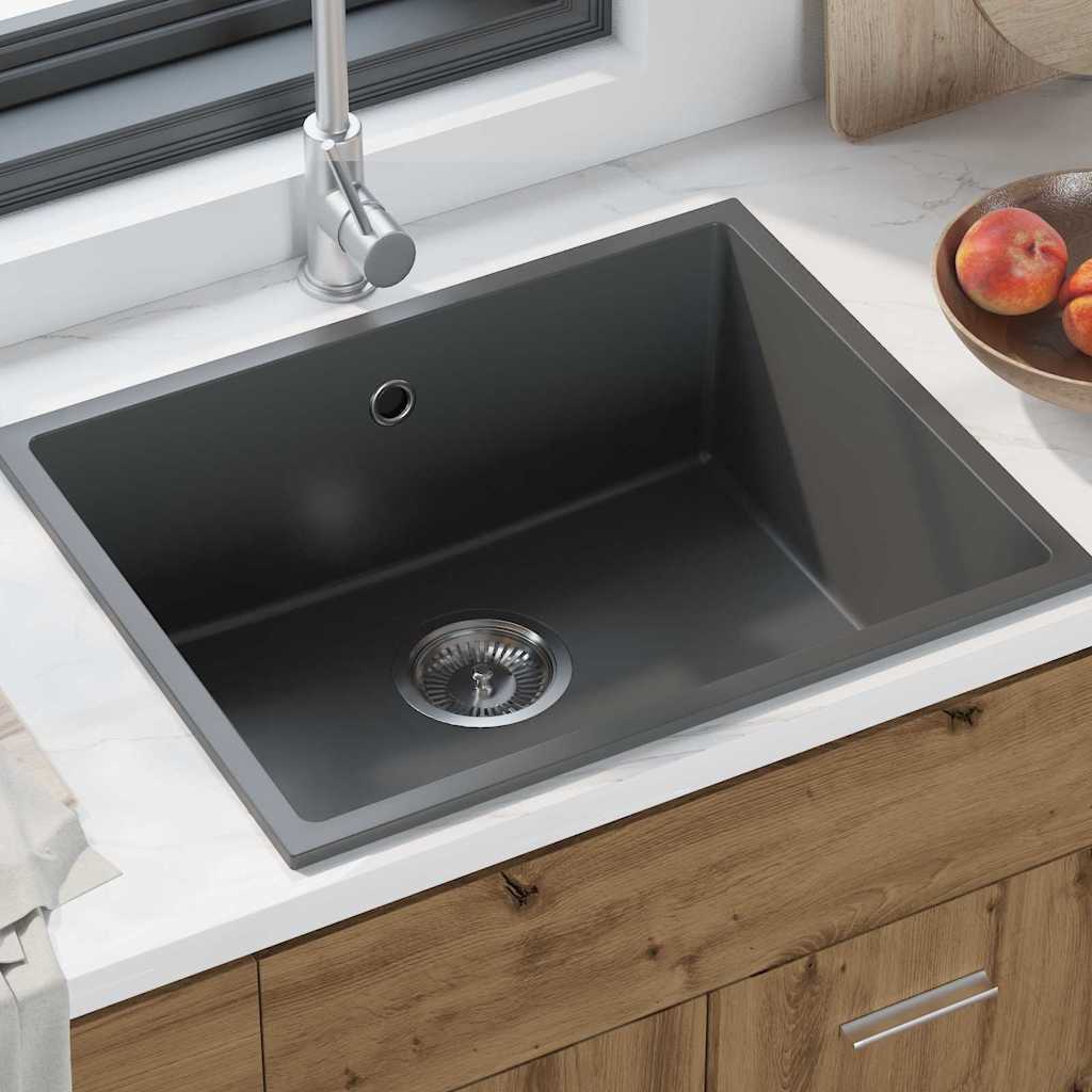 vidaXL Kitchen Sink Grey 54 x 44 x 20 cm Granite