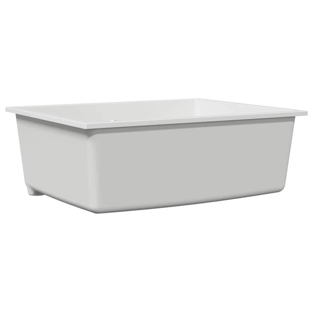 vidaXL Kitchen Sink White 54 x 44 x 20 cm Granite
