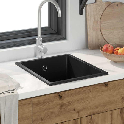 vidaXL Kitchen Sink Black 38 x 44 x 20 cm Granite
