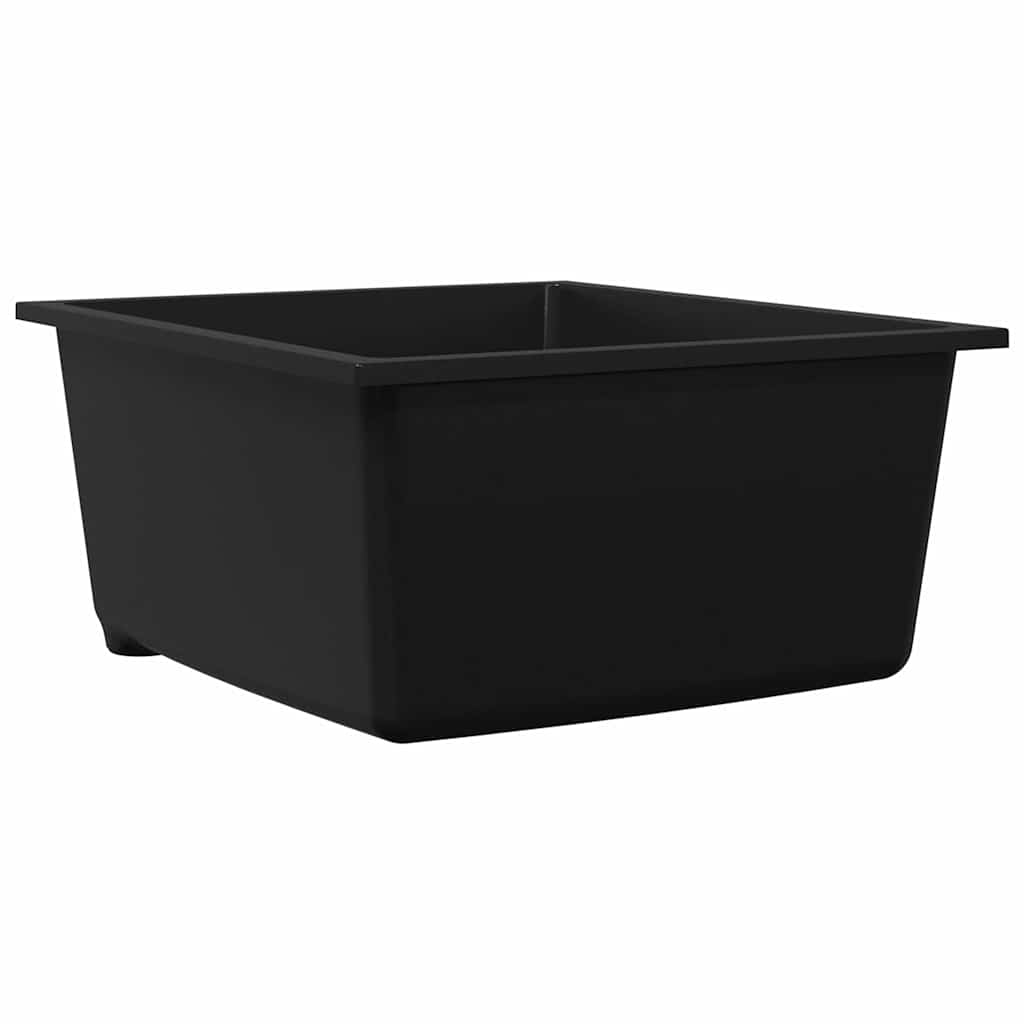 vidaXL Kitchen Sink Black 38 x 44 x 20 cm Granite