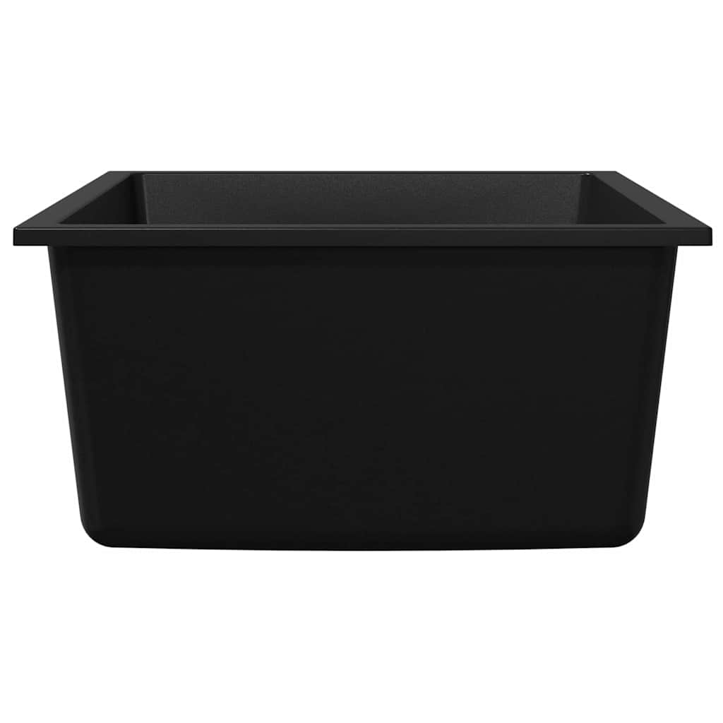 vidaXL Kitchen Sink Black 38 x 44 x 20 cm Granite