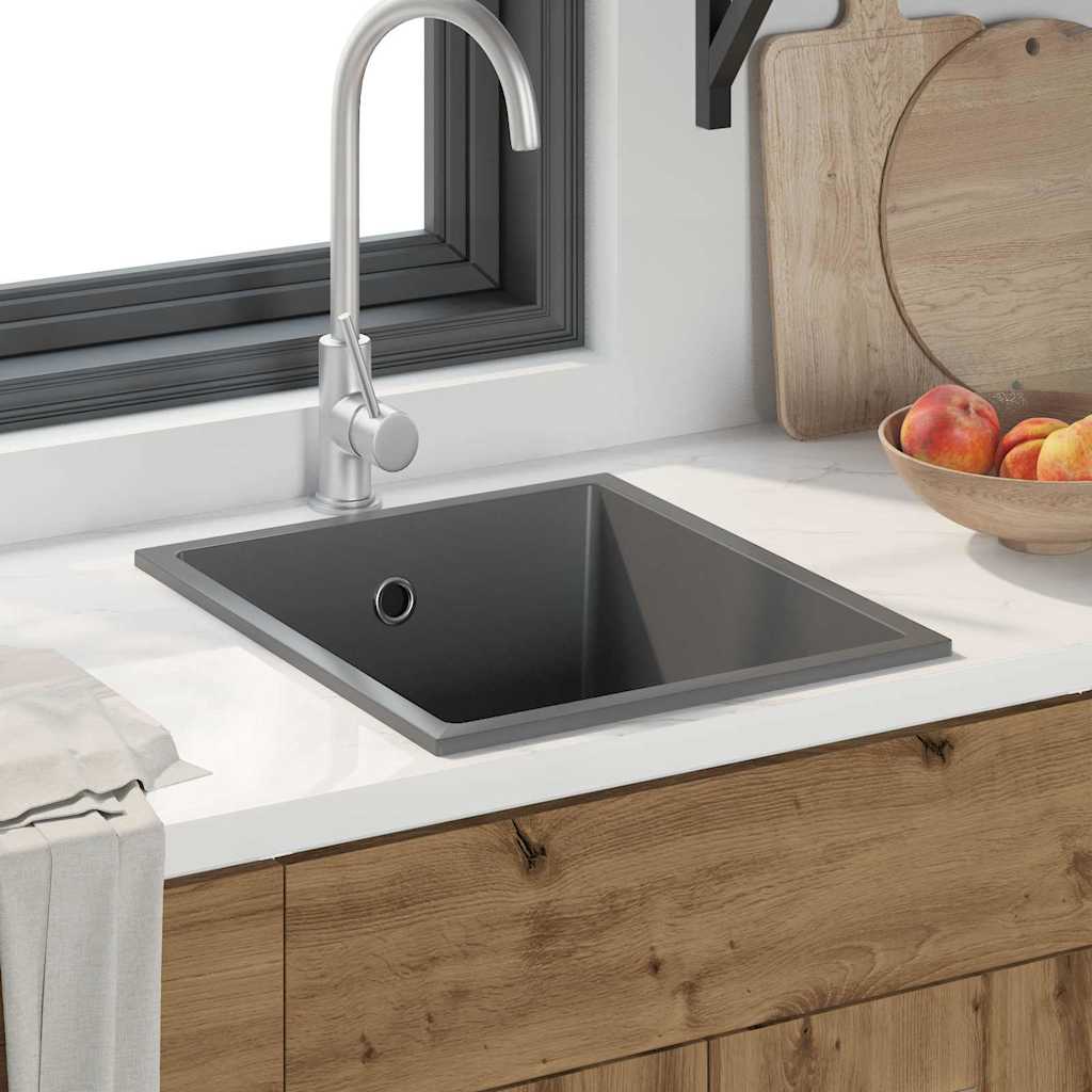 vidaXL Kitchen Sink Grey 38 x 44 x 20 cm Granite