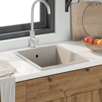 vidaXL Kitchen Sink Beige 38 x 44 x 20 cm Granite