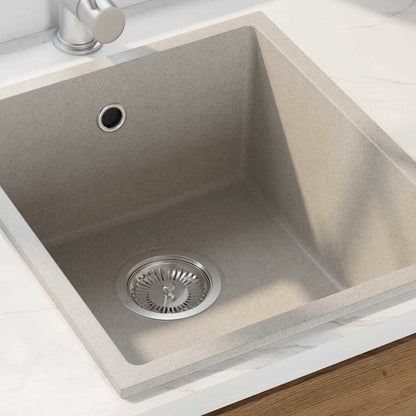 vidaXL Kitchen Sink Beige 38 x 44 x 20 cm Granite