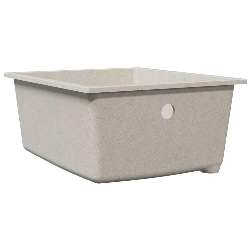 vidaXL Kitchen Sink Beige 38 x 44 x 20 cm Granite