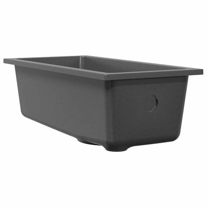 vidaXL Kitchen Sink Grey 21 x 44 x 14 cm Granite
