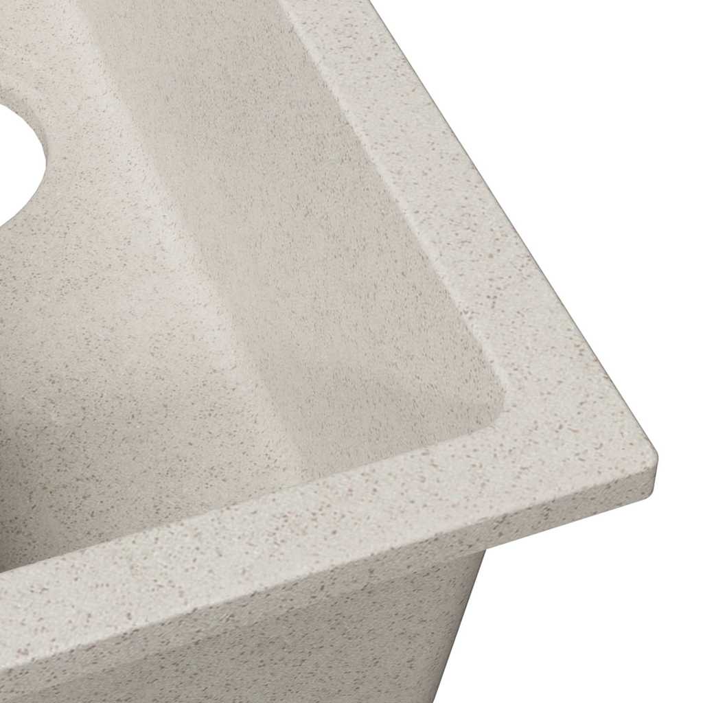vidaXL Kitchen Sink Beige 21 x 44 x 14 cm Granite