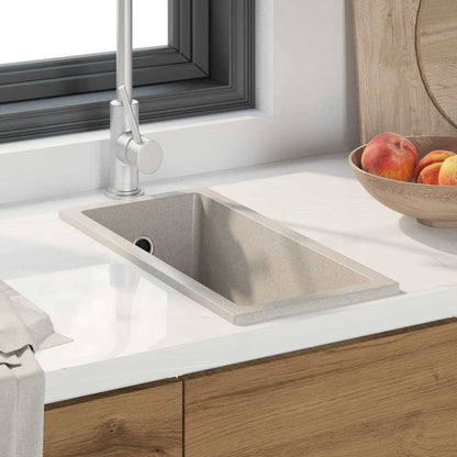 vidaXL Kitchen Sink Beige 21 x 44 x 14 cm Granite