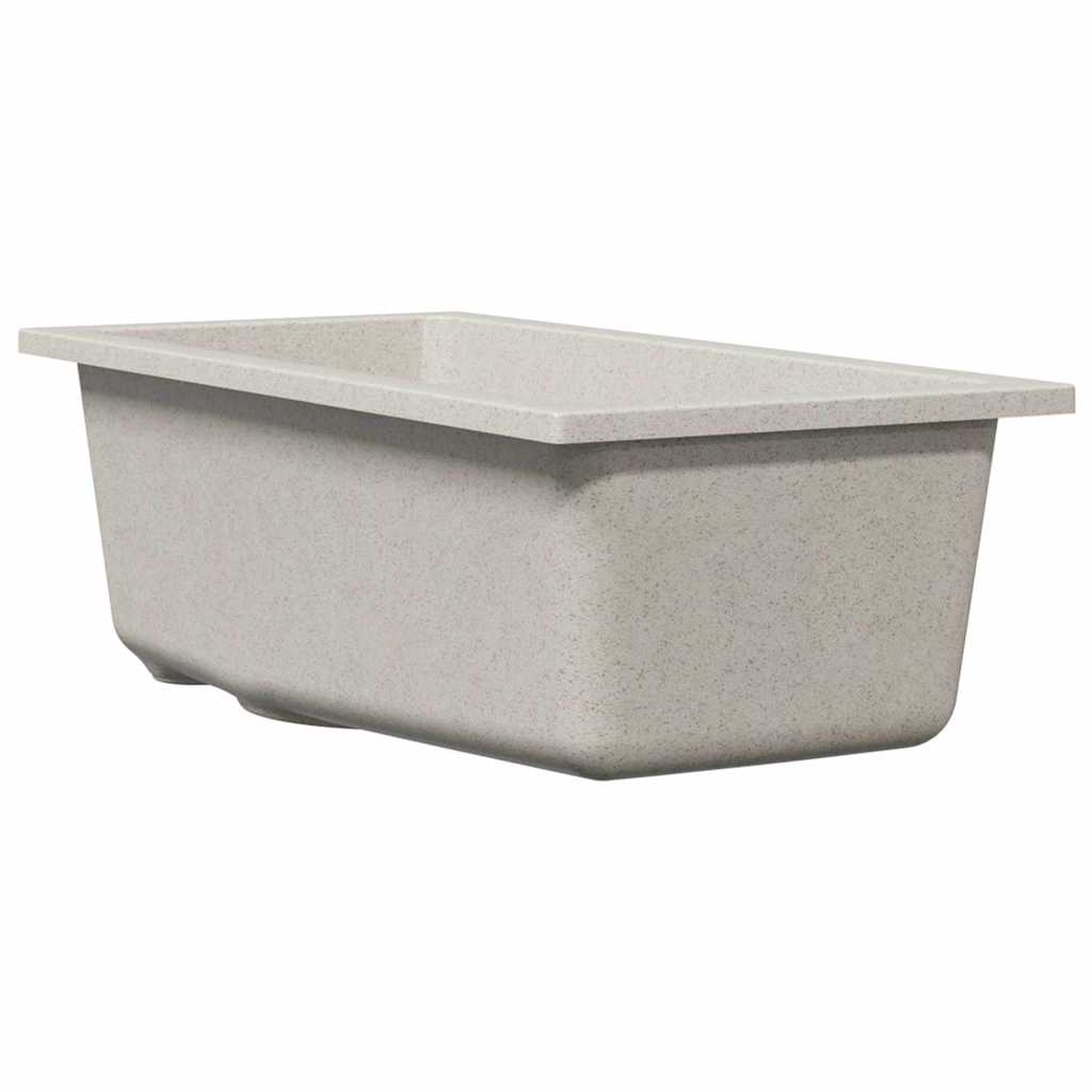 vidaXL Kitchen Sink Beige 21 x 44 x 14 cm Granite