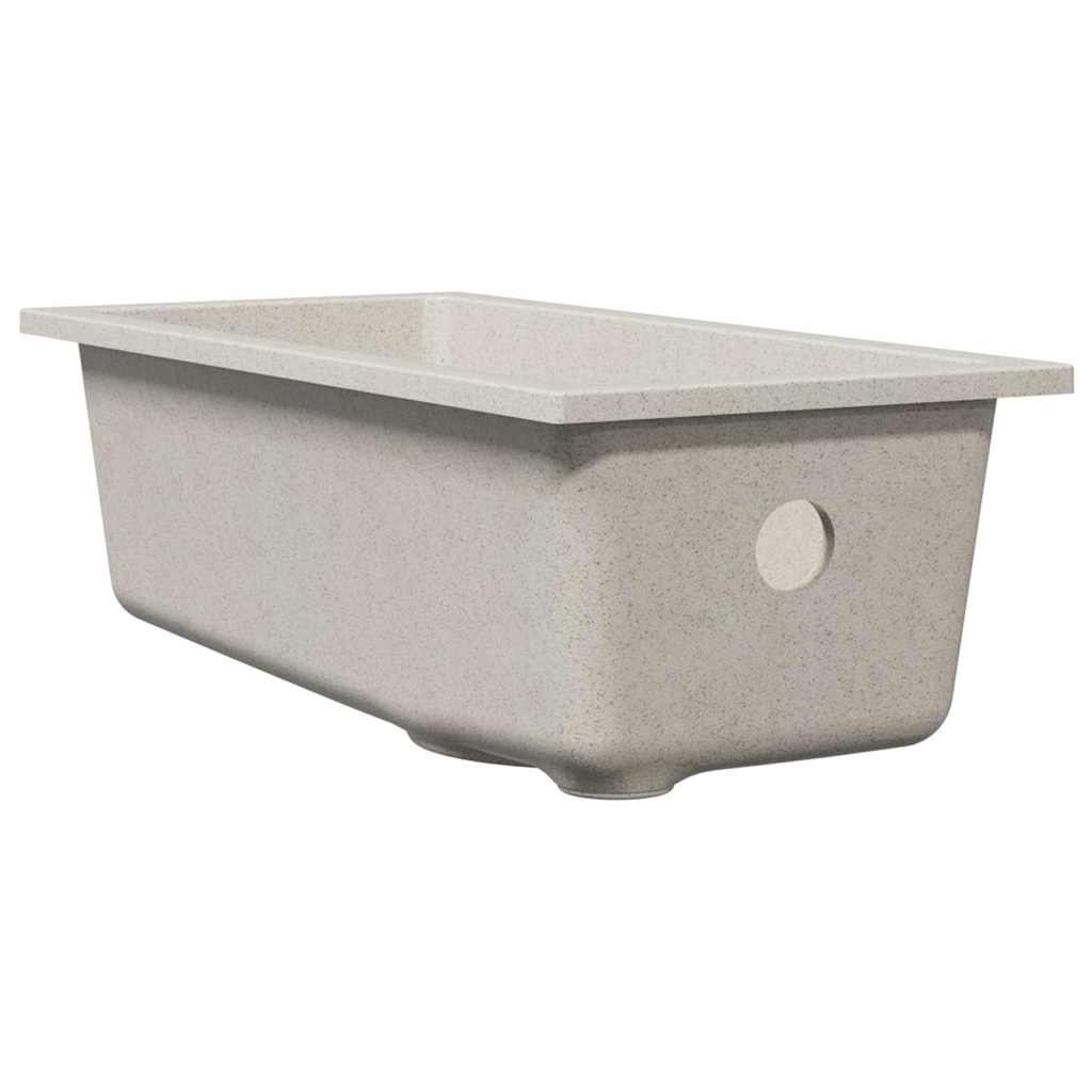 vidaXL Kitchen Sink Beige 21 x 44 x 14 cm Granite