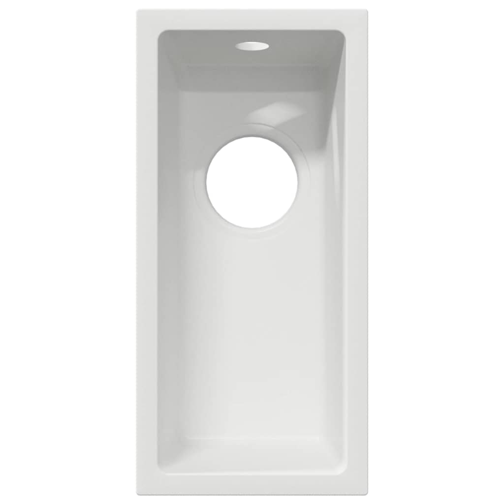 vidaXL Kitchen Sink White 21 x 44 x 14 cm Granite