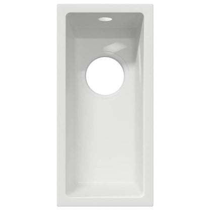vidaXL Kitchen Sink White 21 x 44 x 14 cm Granite