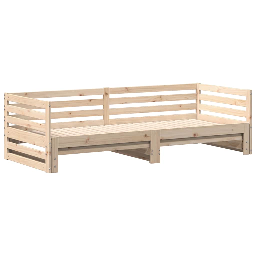 vidaXL Day bed with Trundle without Mattress 80x200 cm