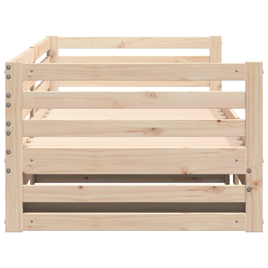vidaXL Day bed with Trundle without Mattress 80x200 cm