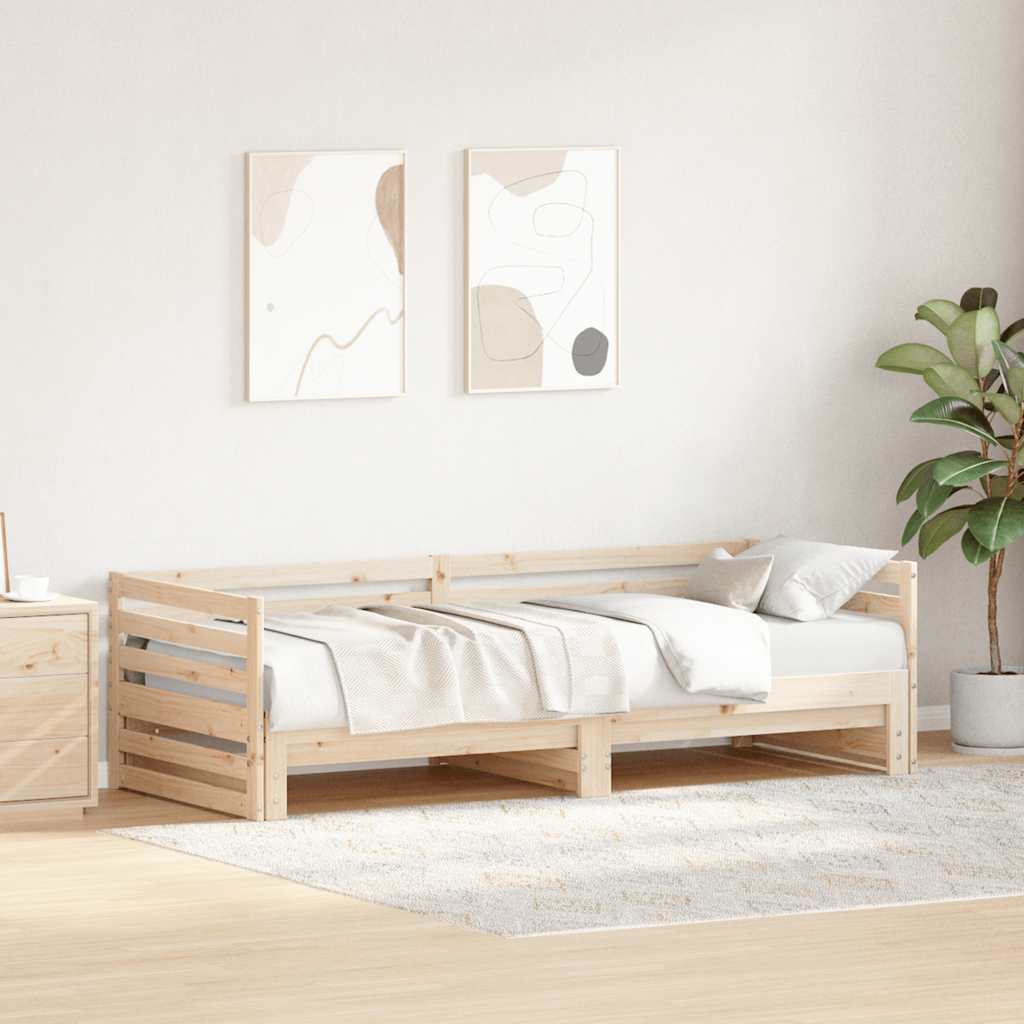 vidaXL Day bed with Trundle without Mattress 80x200 cm