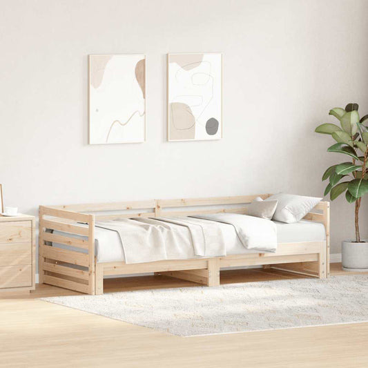 vidaXL Day bed with Trundle without Mattress 80x200 cm