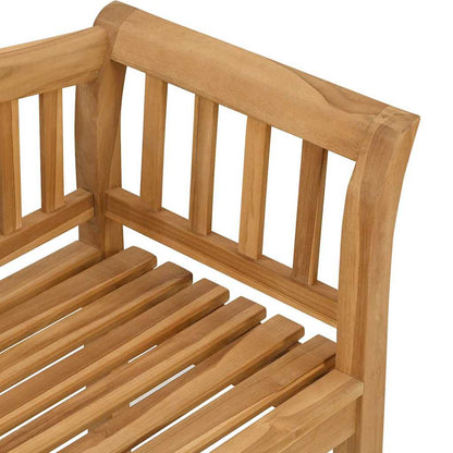 vidaXL Bench Brown 120 x 53.5 x 85 cm Solid Teak wood