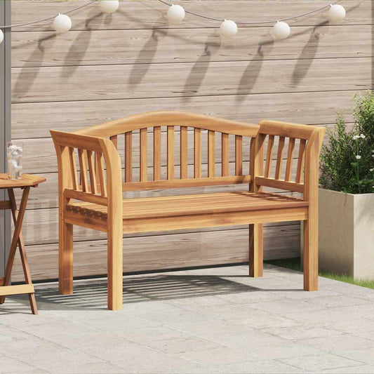 vidaXL Bench Brown 120 x 53.5 x 85 cm Solid Teak wood