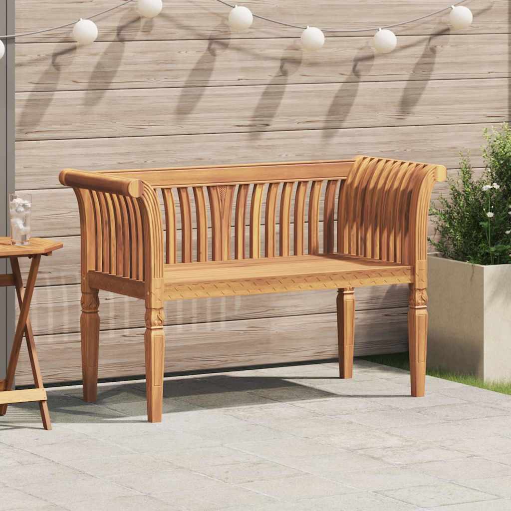 vidaXL Bench Brown 127.5 x 52 x 80 cm Solid Teak wood