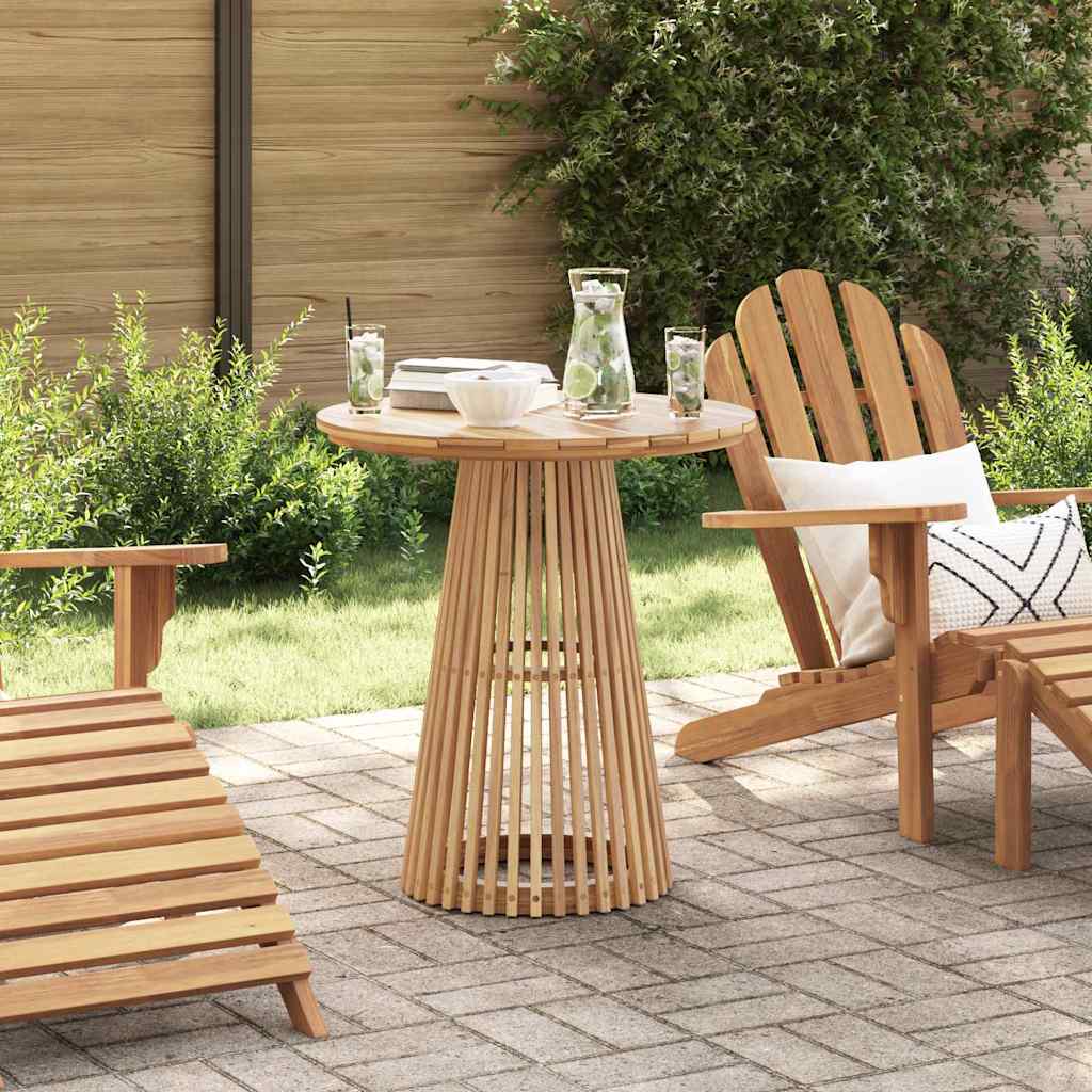 vidaXL Side Table Brown 70 x 70 x 75 cm Solid Teak Wood