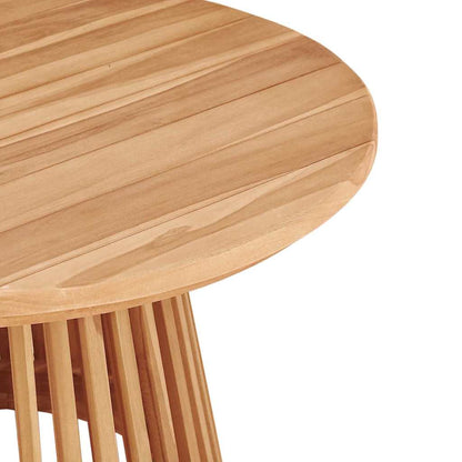 vidaXL Side Table Brown 70 x 70 x 40 cm Solid Teak Wood