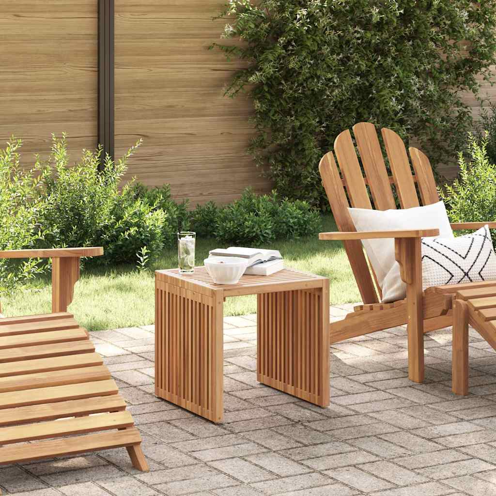 vidaXL Garden Side Table Brown 45 x 45.5 x 45.5 cm Solid Teak Wood