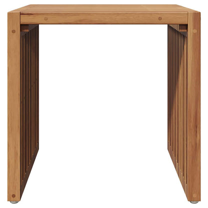 vidaXL Garden Side Table Brown 45 x 45.5 x 45.5 cm Solid Teak Wood