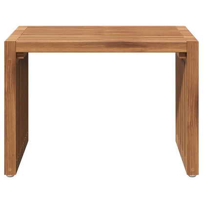 vidaXL Garden Side Table Brown 50 x 32.5 x 35 cm Solid Teak Wood