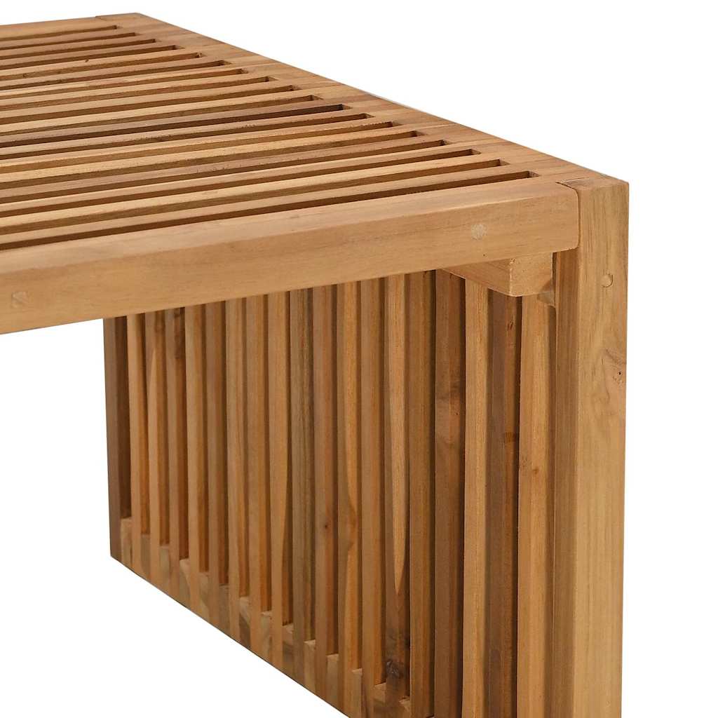 vidaXL Garden Side Table Brown 110 x 55 x 35.5 cm Solid Teak Wood