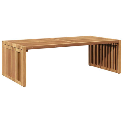 vidaXL Garden Side Table Brown 110 x 55 x 35.5 cm Solid Teak Wood