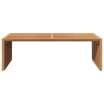 vidaXL Garden Side Table Brown 110 x 55 x 35.5 cm Solid Teak Wood