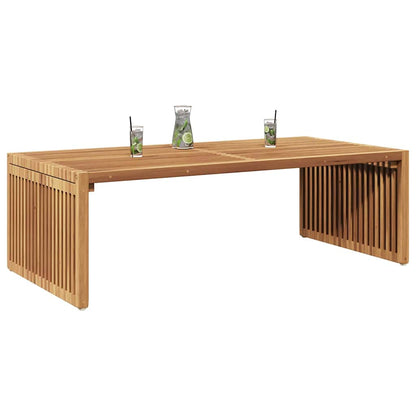 vidaXL Garden Side Table Brown 110 x 55 x 35.5 cm Solid Teak Wood